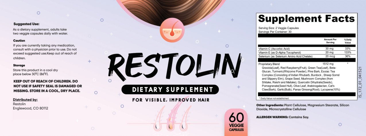 Restolin original Supplement Facts and suggested use