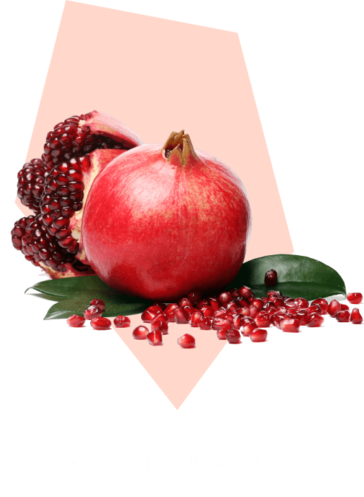 Pomegranate ingredient illustration